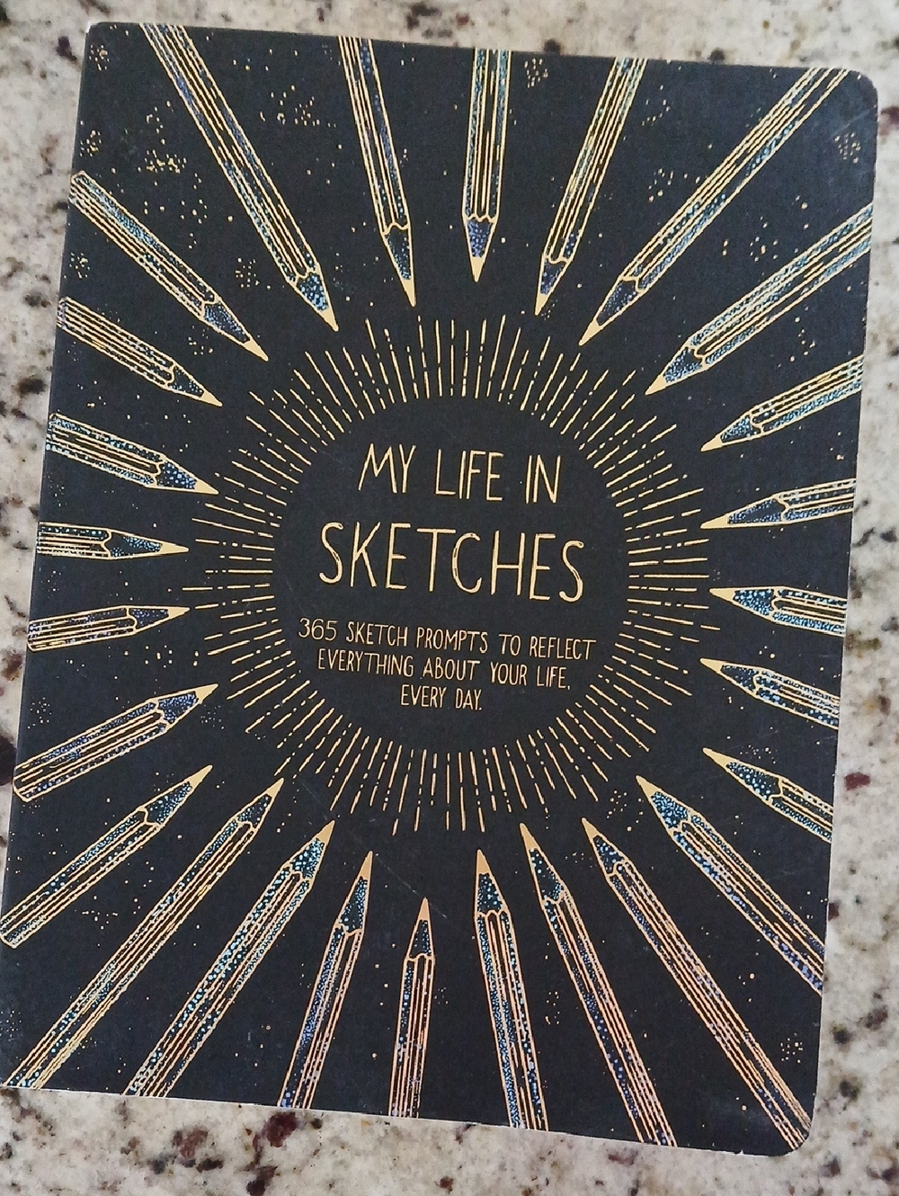 My Life in Sketches Notebook - Black & Gold